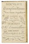 BLEGNY, ÉTIENNE DE. Nouveavx Exemplaires d''Ecriture d''une Beauté Singuliar [sic]. 18th century